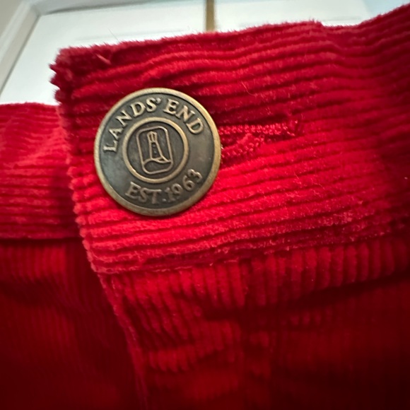 Lands’End Red Corduroy Pants size 16 - Picture 4 of 9